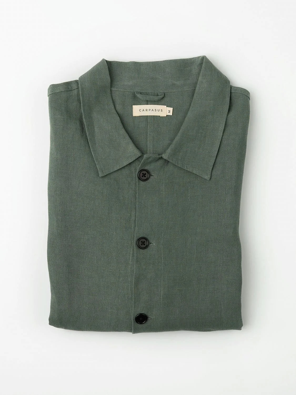 CARPASUS / Sur-Chemise lin Montagnola, Olive