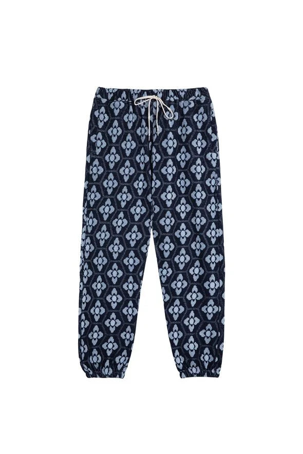 CREST / Pantalon monogramme fleurs