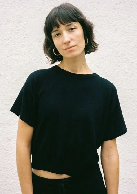 Jungle Folk / top en maille El sur - Black
