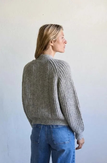 Jungle Folk / cardigan VINCENT - gris clair