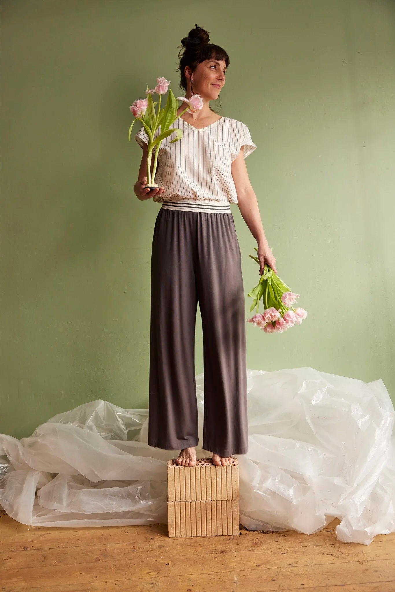 LABORATOIRE / Pantalons Flou en jersey