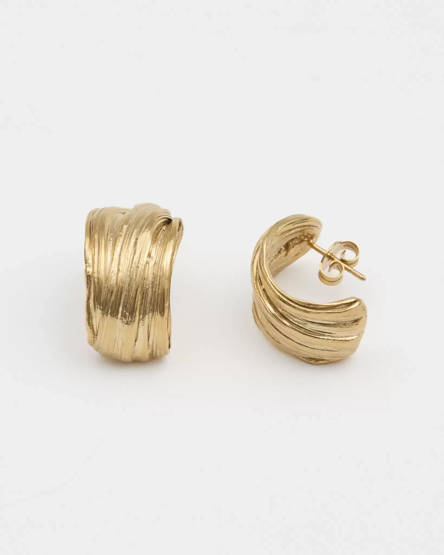Laura Micheli Jewelry / BO tordadées, Argent plaqué or