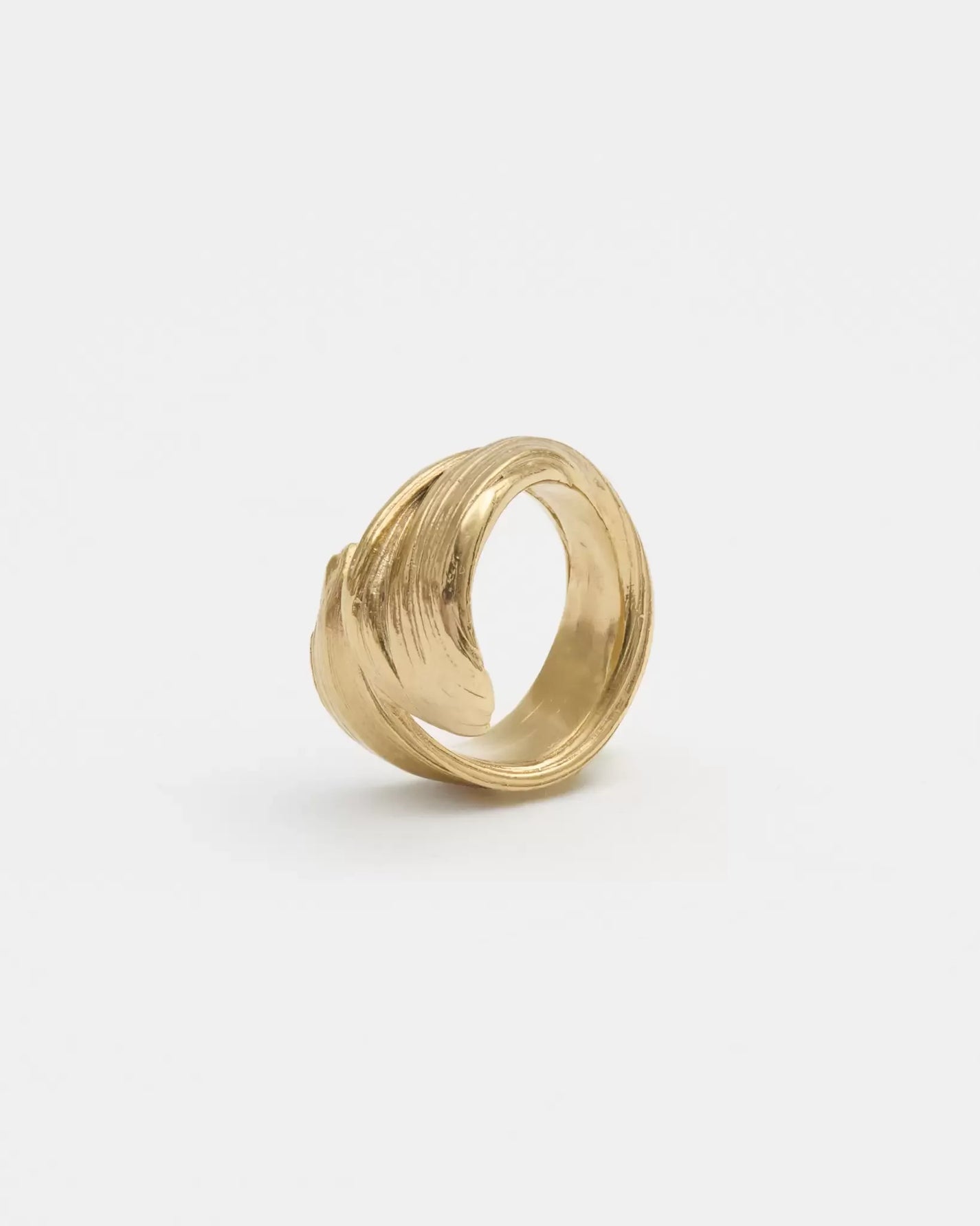 Laura Micheli Jewelry / bague Torsadée, Argent plaqué or