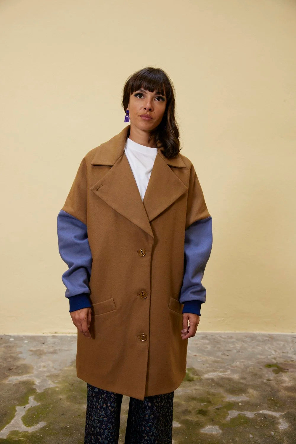 LABORATOIRE / Manteau RE/FAMILY 2, Camel/Lavande/Marine