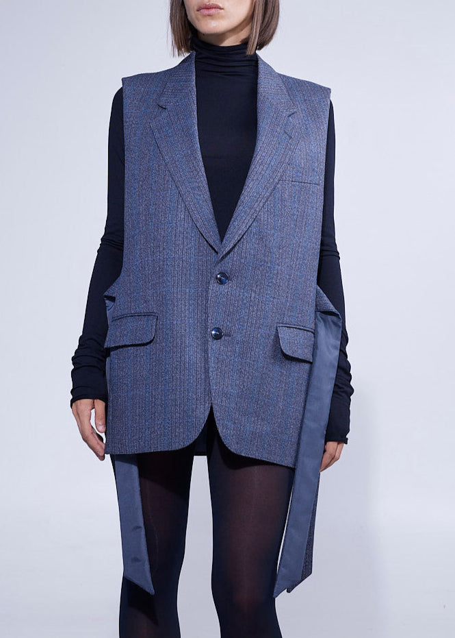 RE/Papa's Blazer à noeuds - n°50 gris carreaux