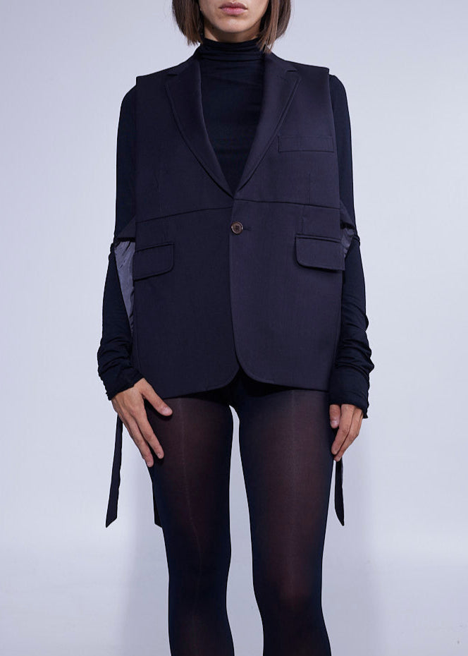 RE/Papa's Blazer à noeuds - n°51 noir