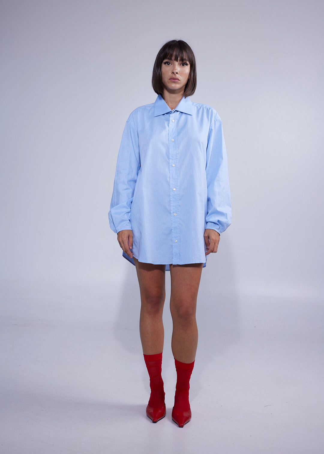RE/Papa's shirt - Chemise/robe bleu