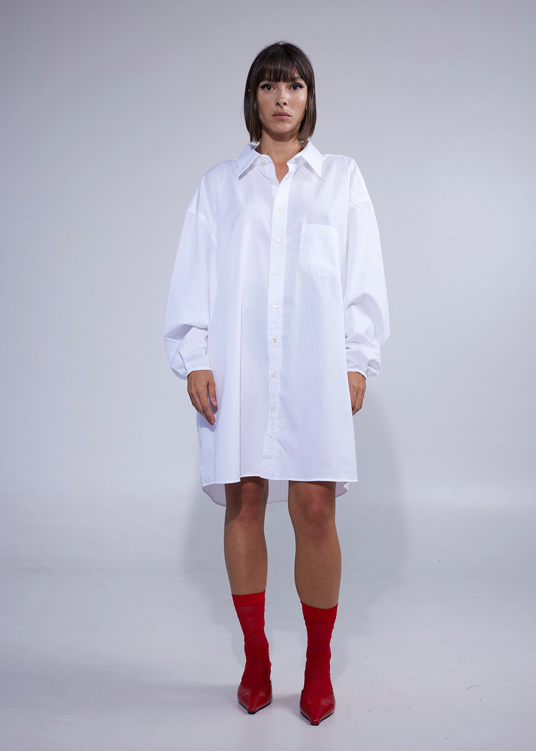 RE/Papa's shirt - Chemise/robe blanche