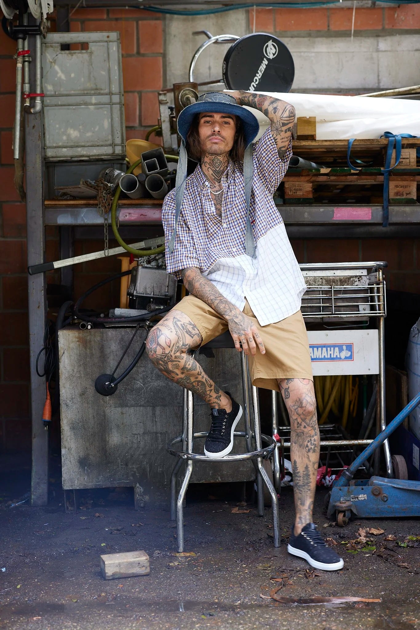 RE/Papa's shirt / Chemise manches courtes, n°2 carreaux