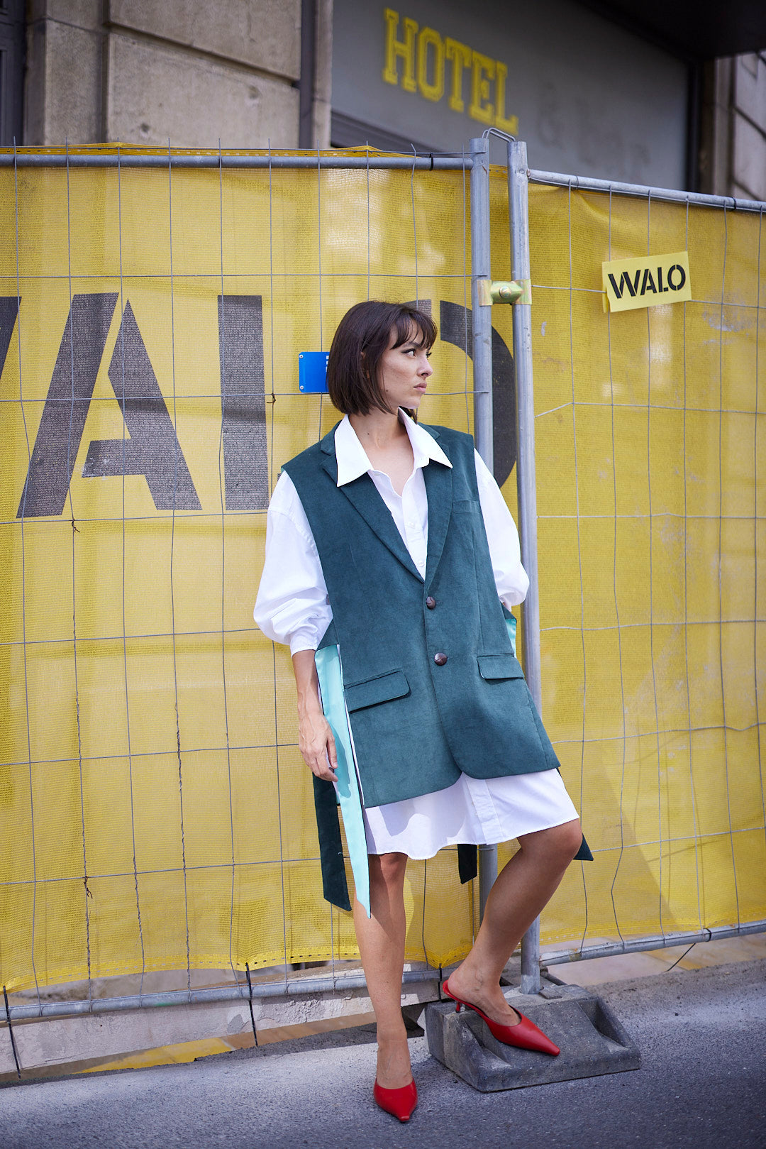 RE/Papa's Blazer à noeuds - n°48 velour vert
