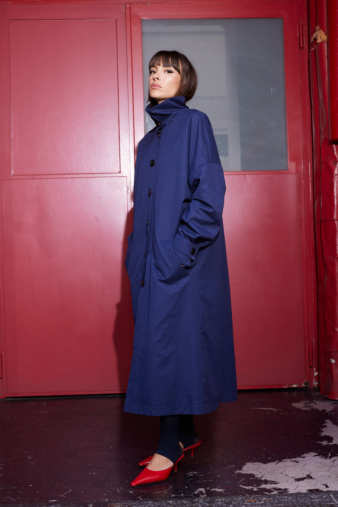 LABORATOIRE / Trench Rocher - bleu
