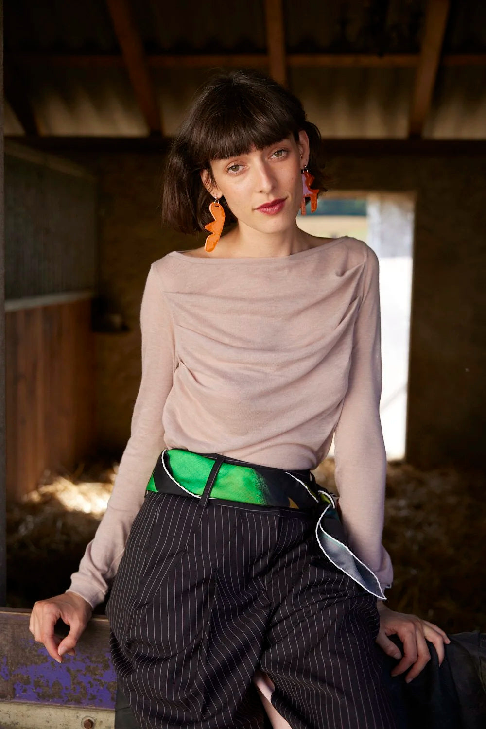 LABORATOIRE / Pull Volupté, vieux rose