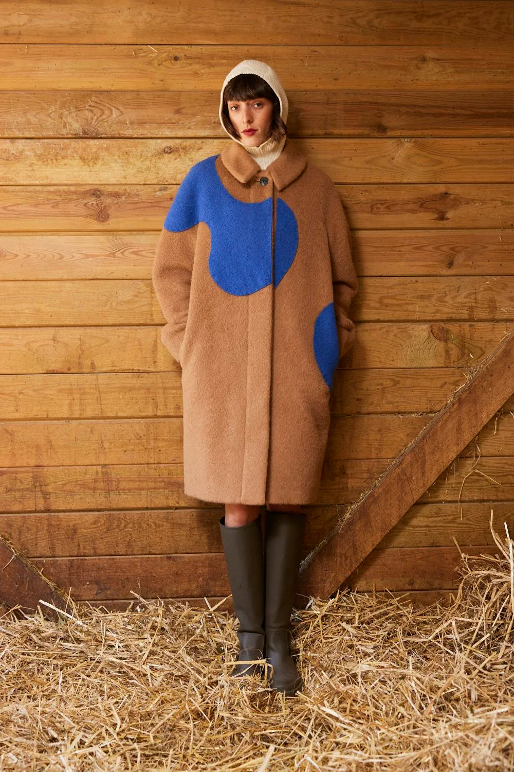 RE/Jungle Folk / manteau CARI - camel+roi