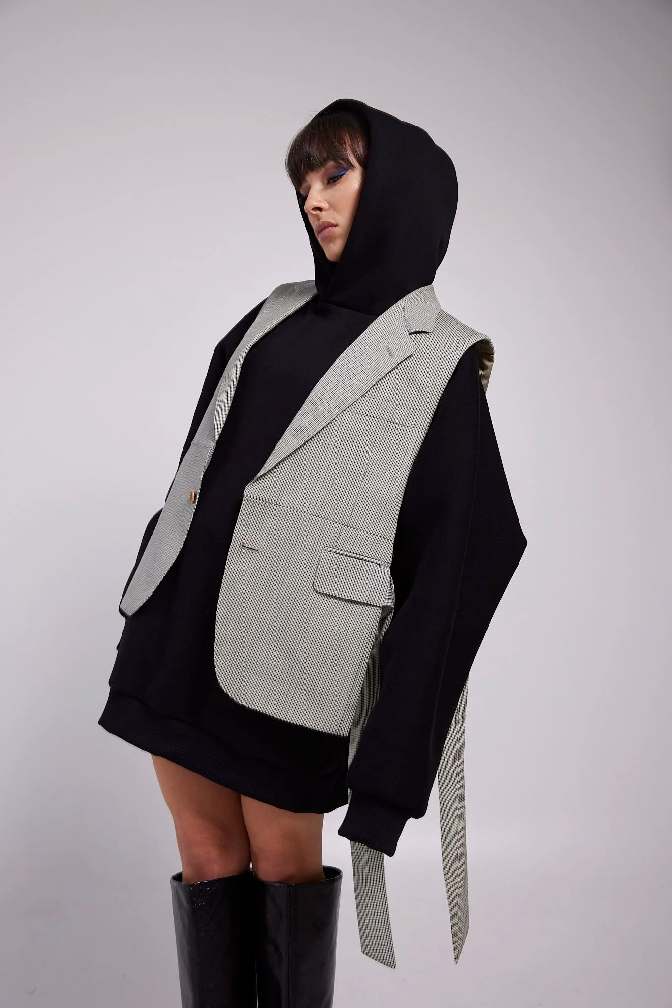 RE/Papa's Blazer à noeuds - n°10 beige à carreaux
