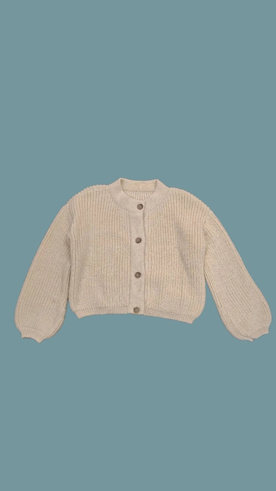 Jungle Folk / cardigan réversible TOSCA - écru
