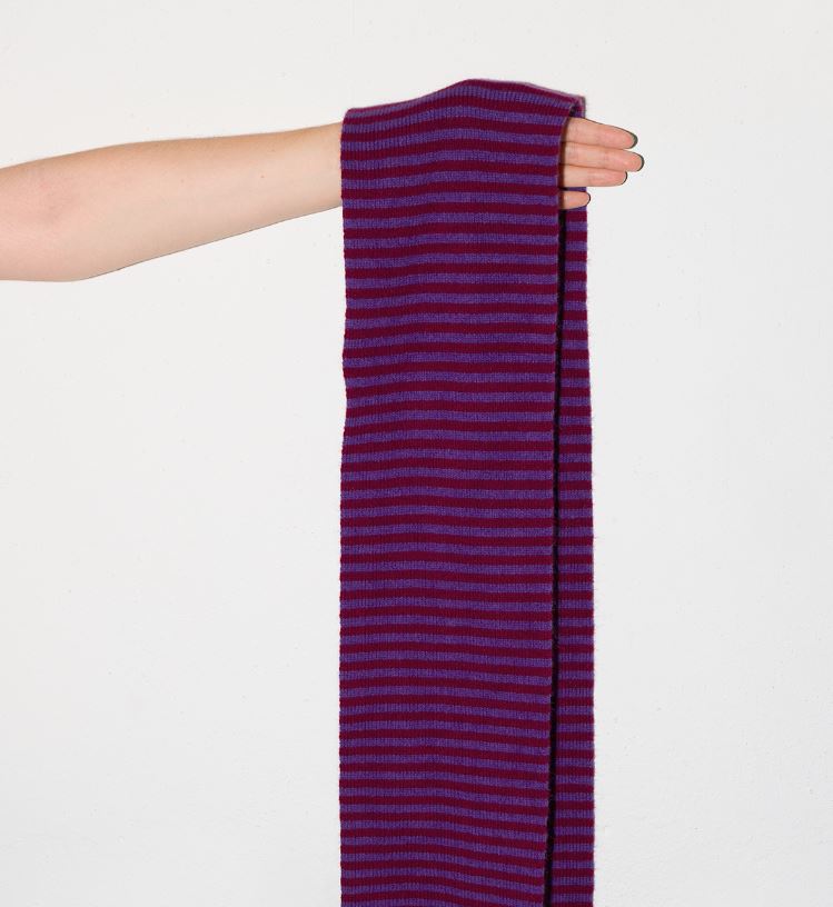 FRANZISKA LUETHY / Rami Scarf Violet/Bordeau
