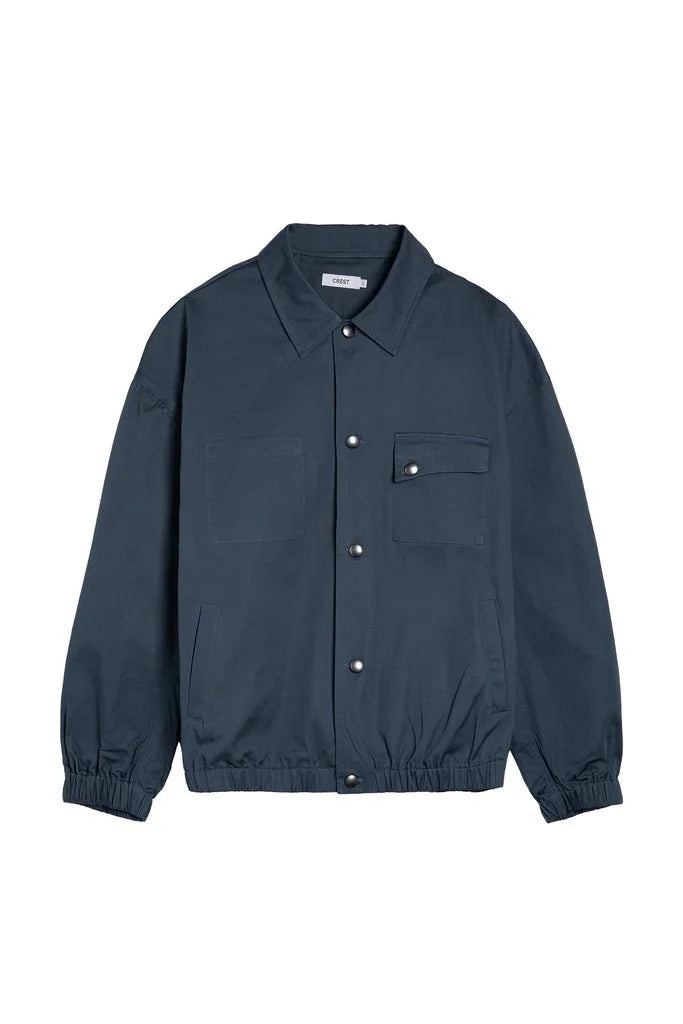 CREST / Patch jacket, petrol