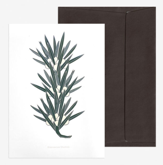 Bienvenue Studios / Carte A5, "Pin vert"