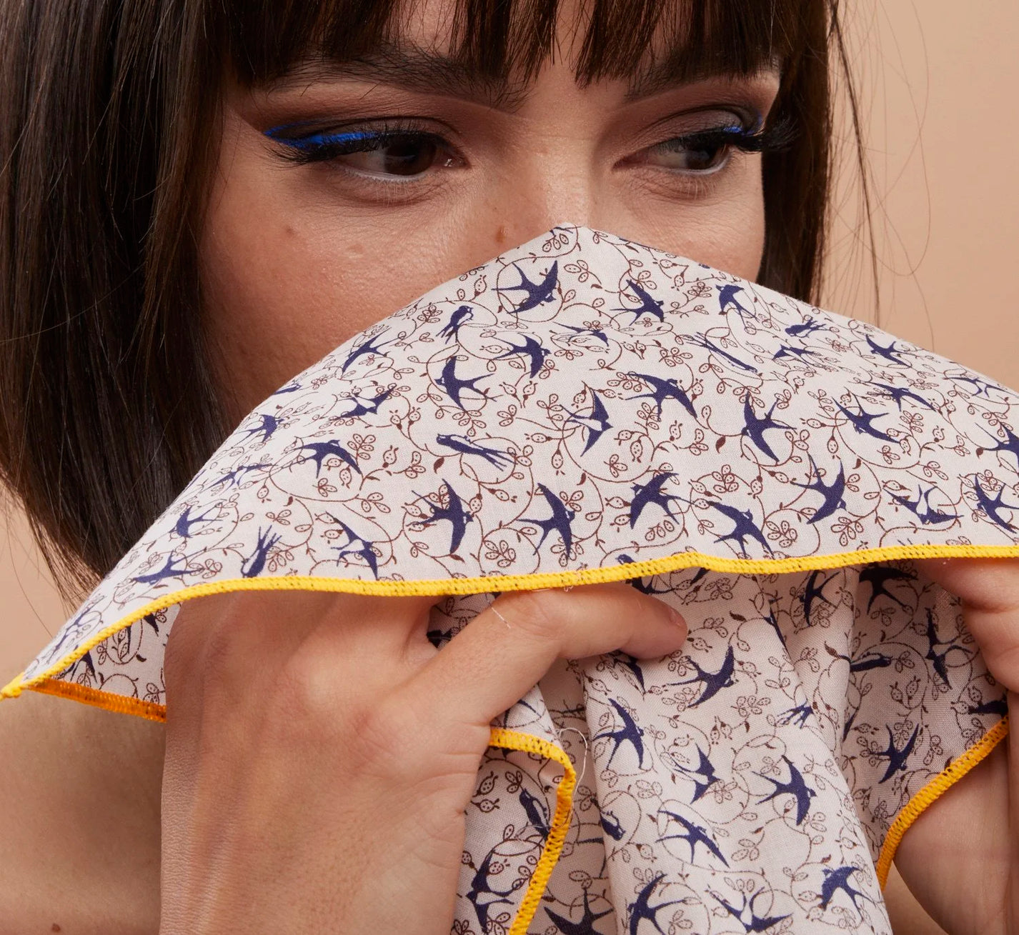 LABO / Mouchoirs en tissu/ oiseaux