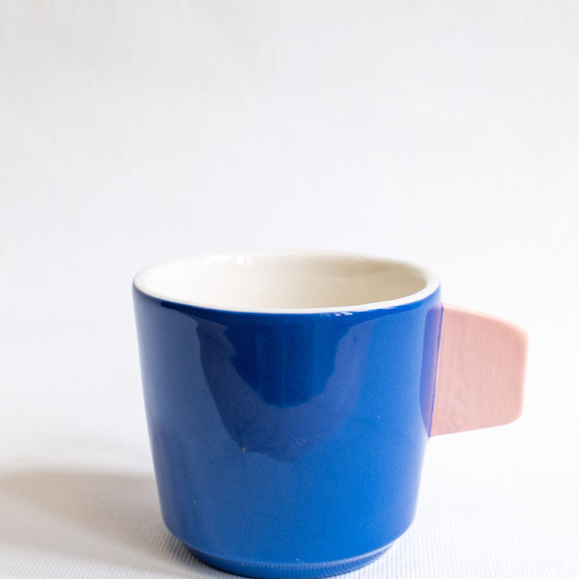 Tasse Cappuccino 25 / Bleu, bleu clair, rose