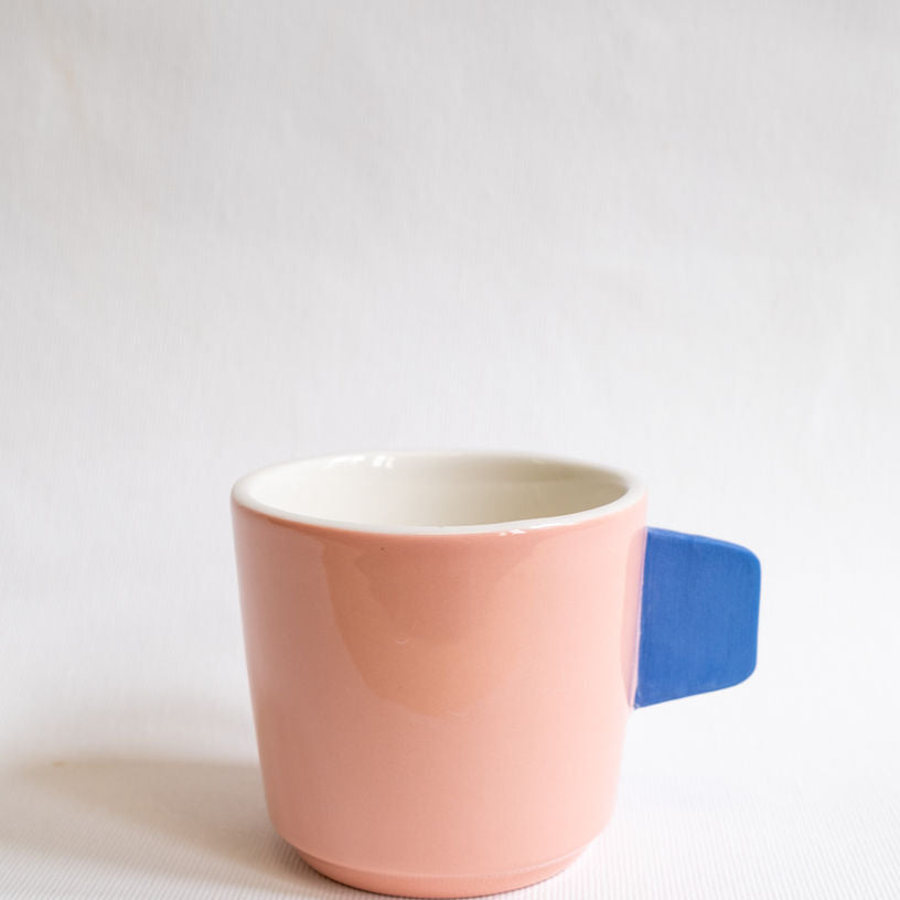 Tasse Cappuccino 25 / Bleu, bleu clair, rose