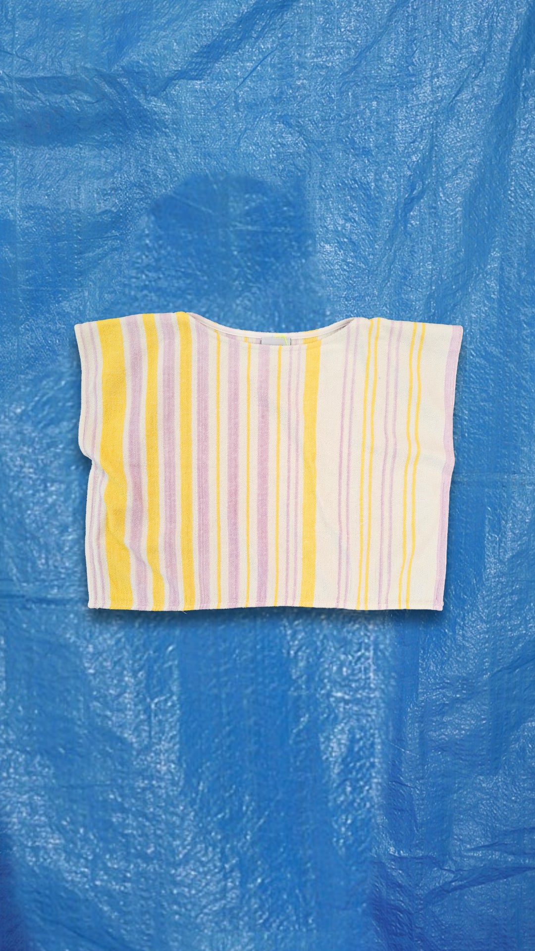 RE/Terry / Terry cloth top - orange and lilac striped no. 2