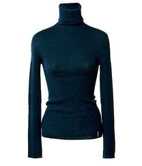 ERFOLG F / Pull Col Roulé - noire / ultramarine / rouge