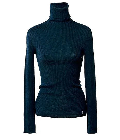 ERFOLG F / Pull Col Roulé - noire / ultramarine / rouge