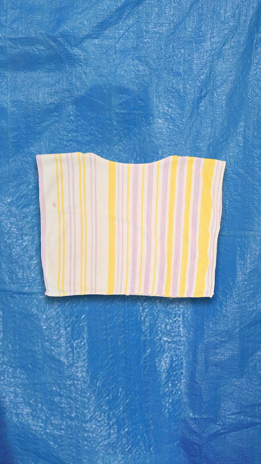 RE/Terry / Terry cloth top - orange and lilac striped no. 2