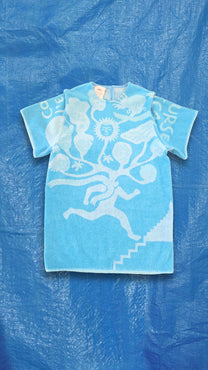 RE/Terry / Robe t-shirt tissu éponge ouvert sur les côtés - "course"