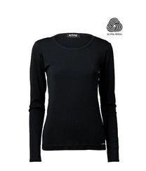 ERFOLG F / Top mérinos longues manches longues - noir, urban chic