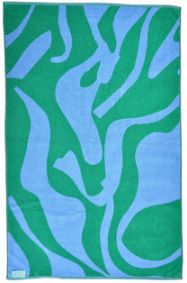 Linge de plage - vert/bleu