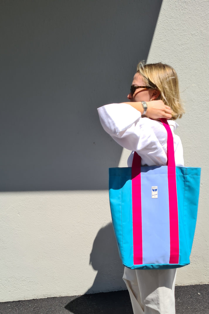 Sac épaule ROMY - Pink blau