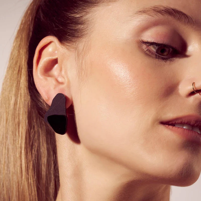 Boucle d'oreilles SALT - black &amp; frosted black