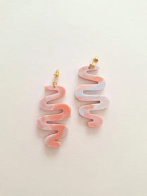 CURA Jewellery / Large squiggle earrings - Dusk