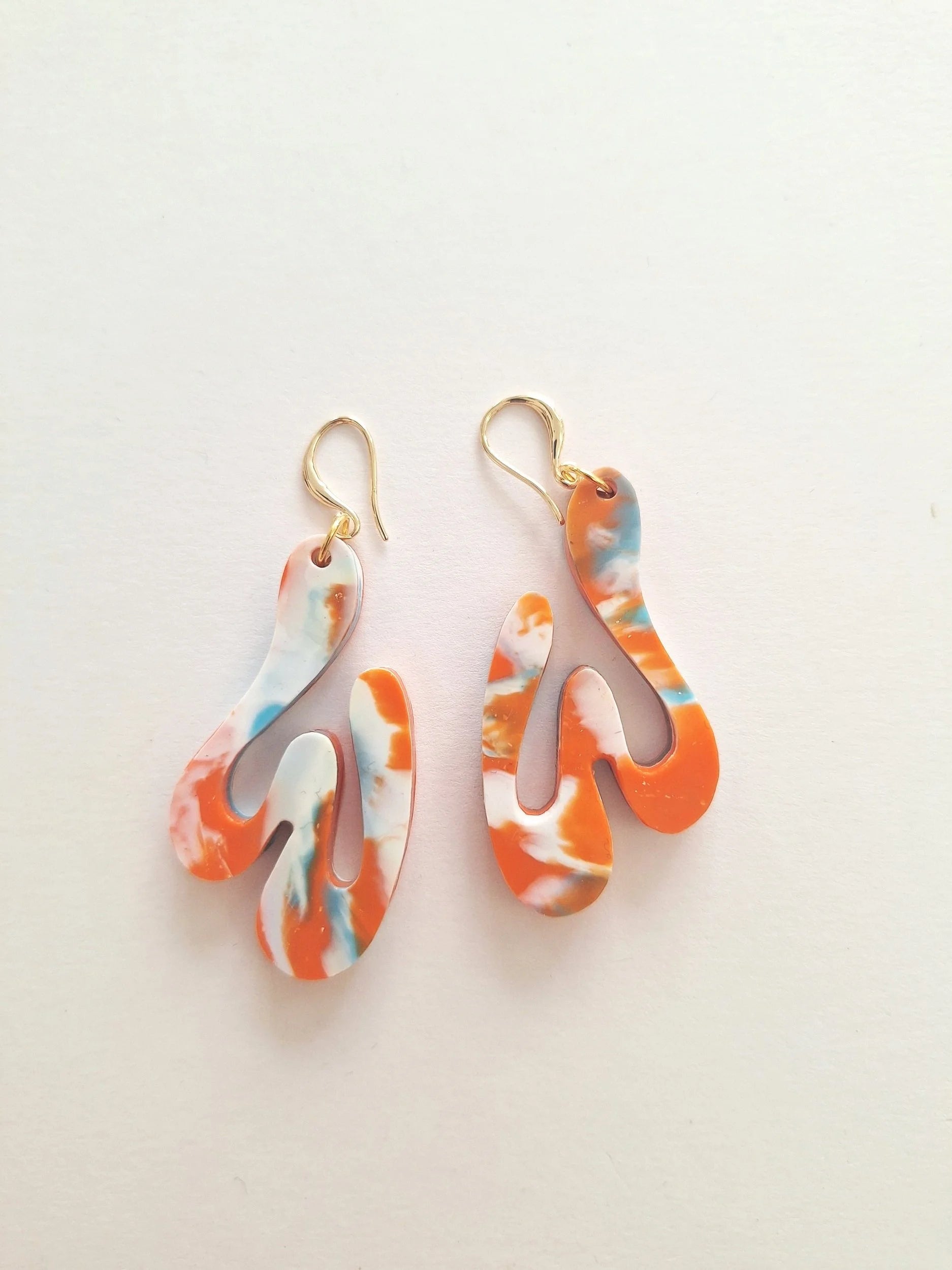 CURA Jewellery / Scribble Earrings - Poolside Spritz