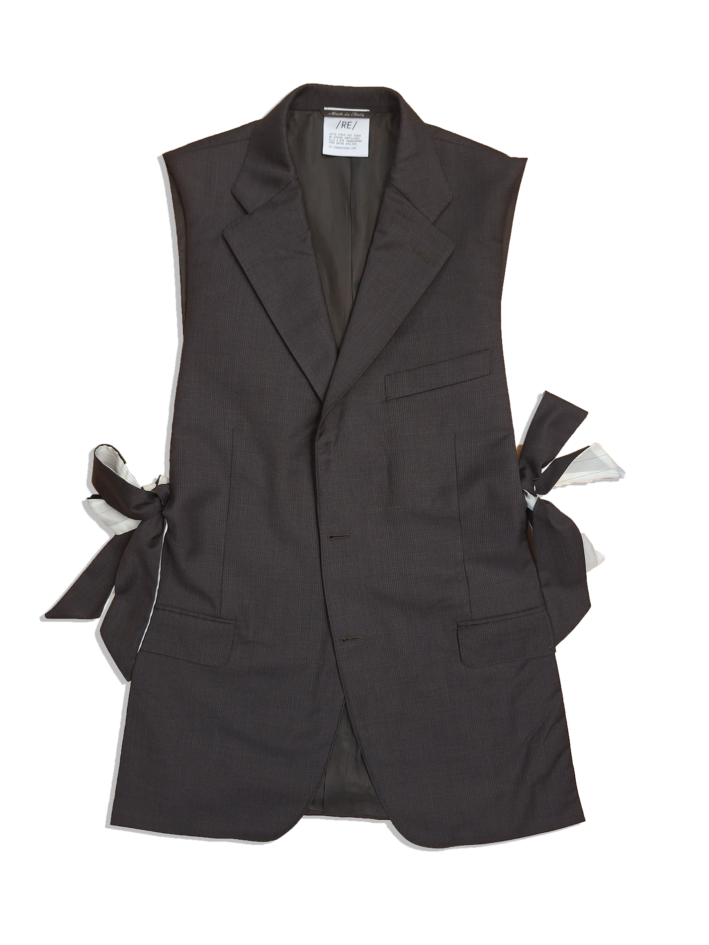 RE/Papa&#39;s Blazer à noeuds - n°59 brun foncé