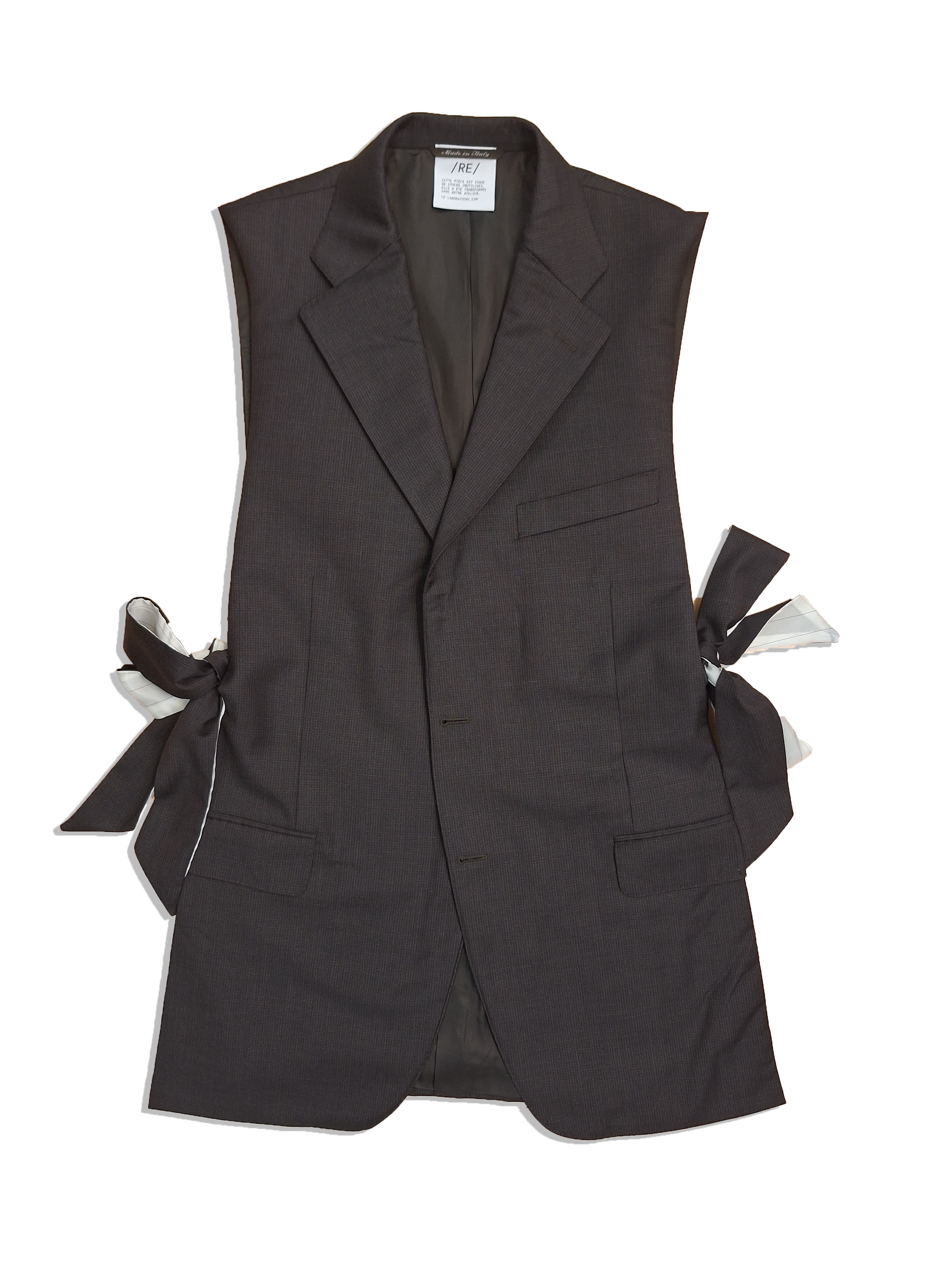 RE/Papa&#39;s Blazer à noeuds - n°59 brun foncé