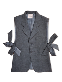 RE/Papa&#39;s Blazer à noeuds - n°60 gris/bleu