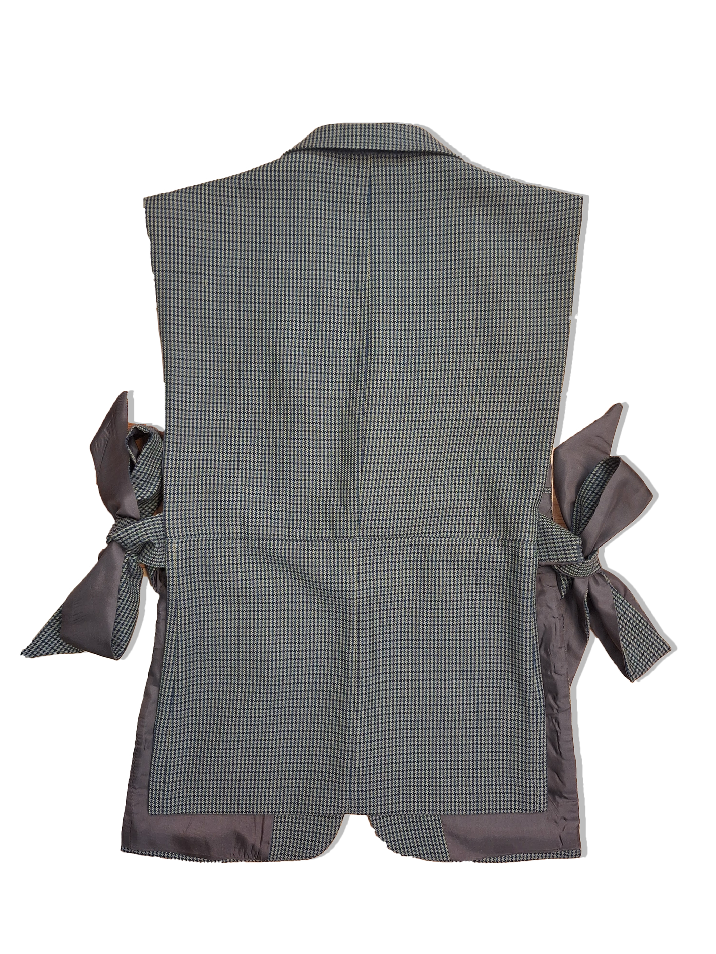 RE/Papa&#39;s Blazer à noeuds - n°56 motif pied de poule