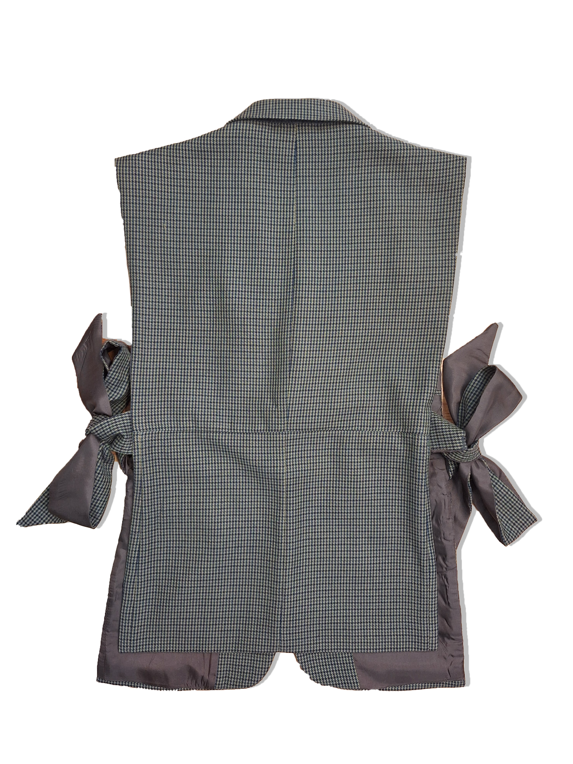 RE/Papa&#39;s Blazer à noeuds - n°56 motif pied de poule