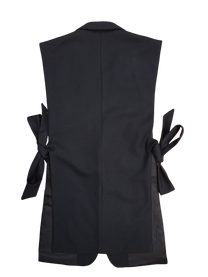 RE/Papa's Blazer à noeuds - n°78 uni navy / bouton métal