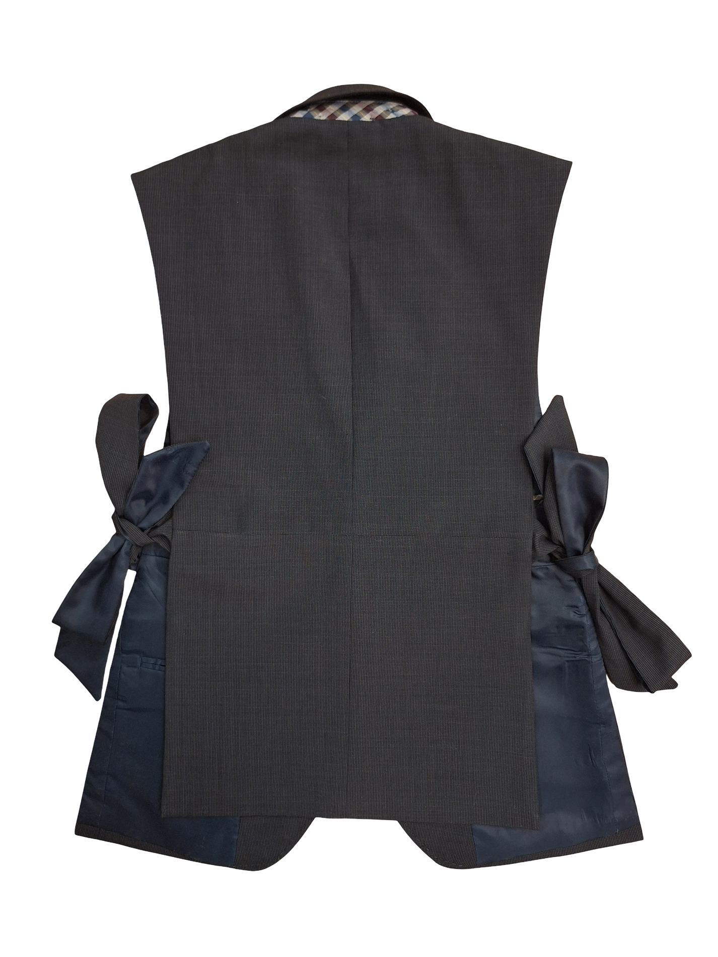 RE/Papa's Blazer à noeuds - n°79 petit quadrillage	gris/brun