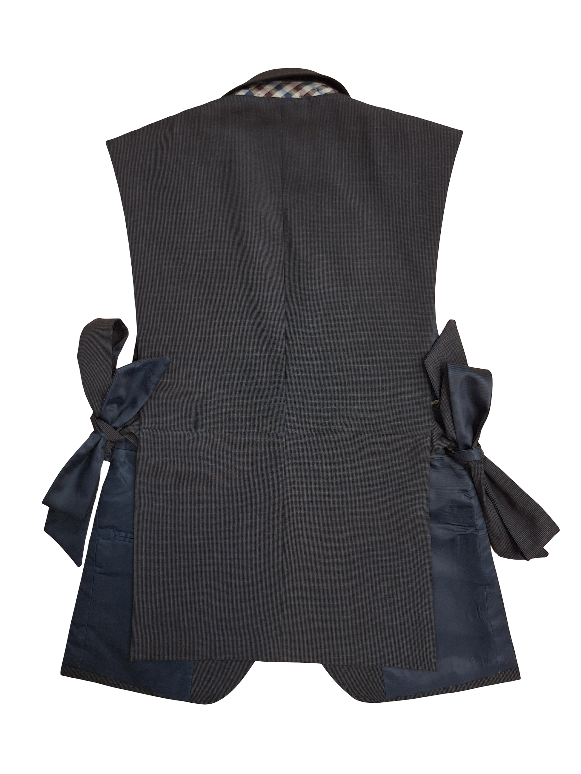 RE/Papa's Blazer à noeuds - n°79 petit quadrillage	gris/brun