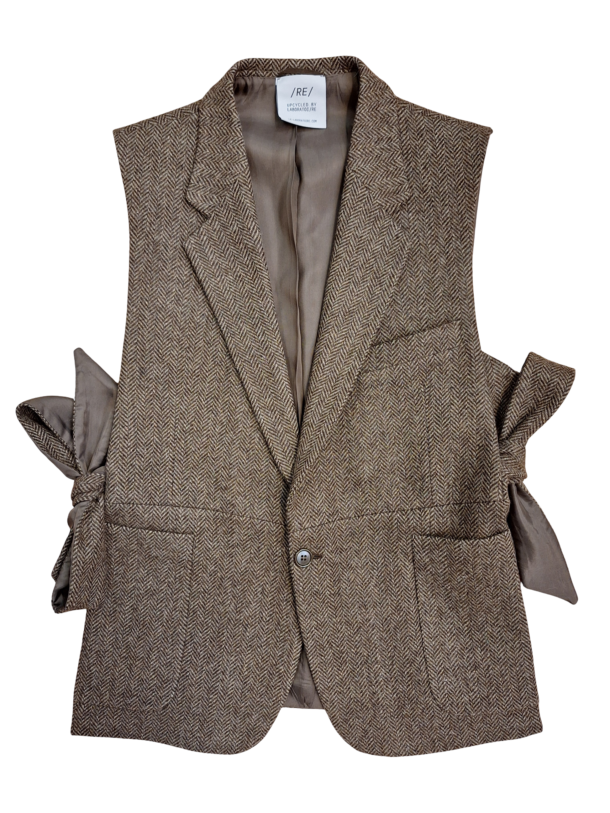 RE/Papa's Blazer à noeuds - n°76 chevron brun