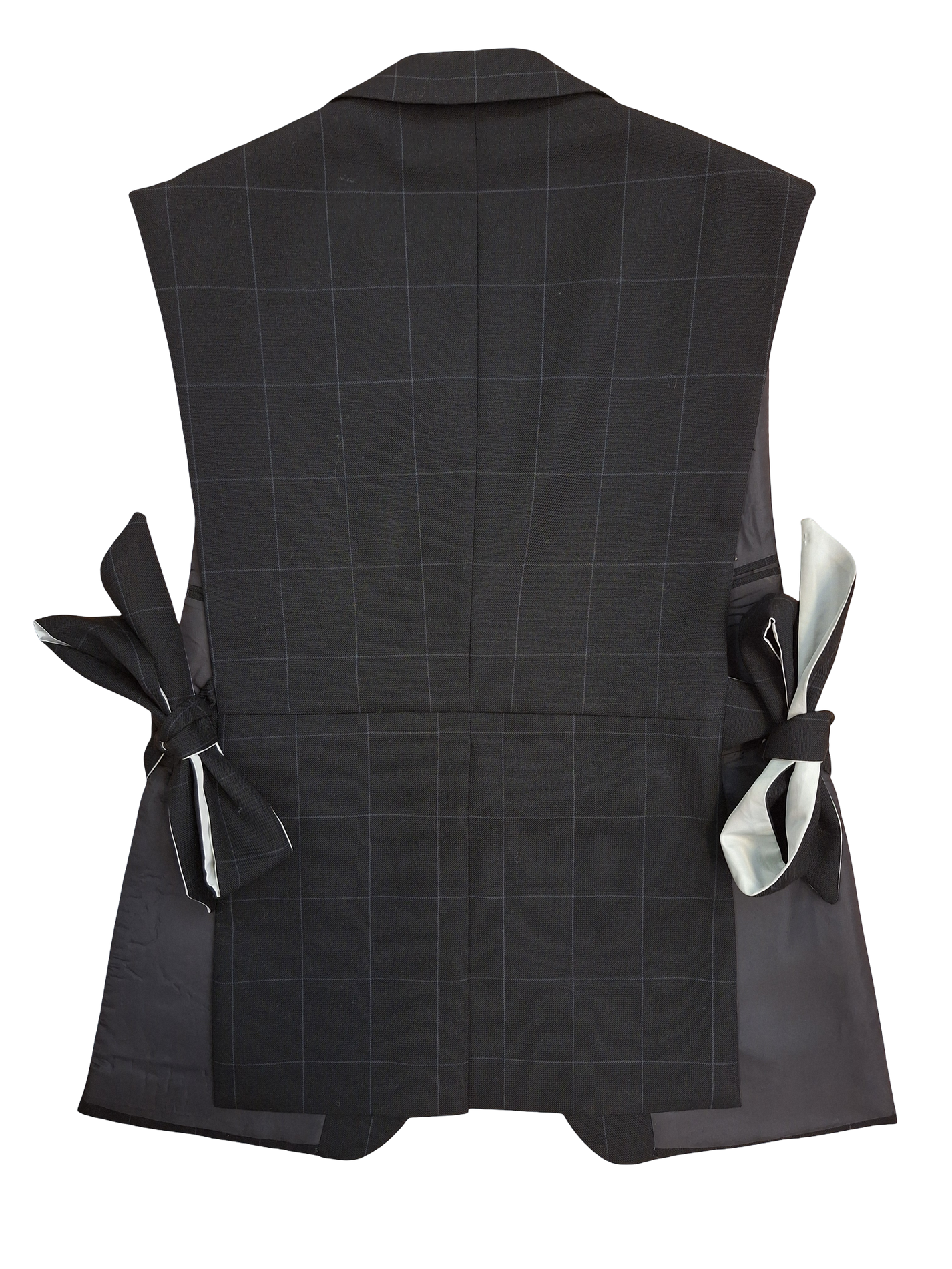 RE/Papa's Blazer à noeuds - n°77 carreaux noir