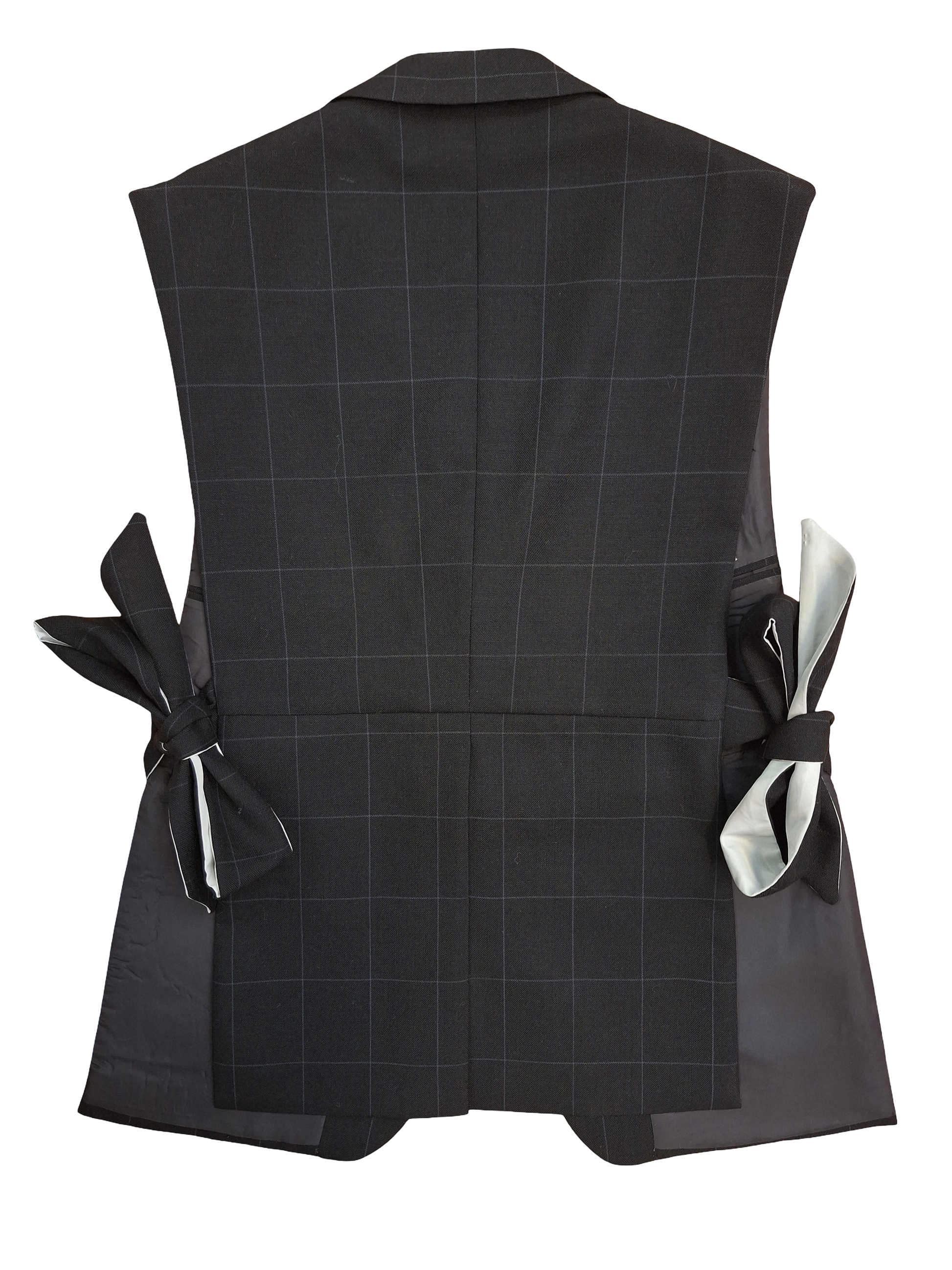 RE/Papa's Blazer à noeuds - n°77 carreaux noir