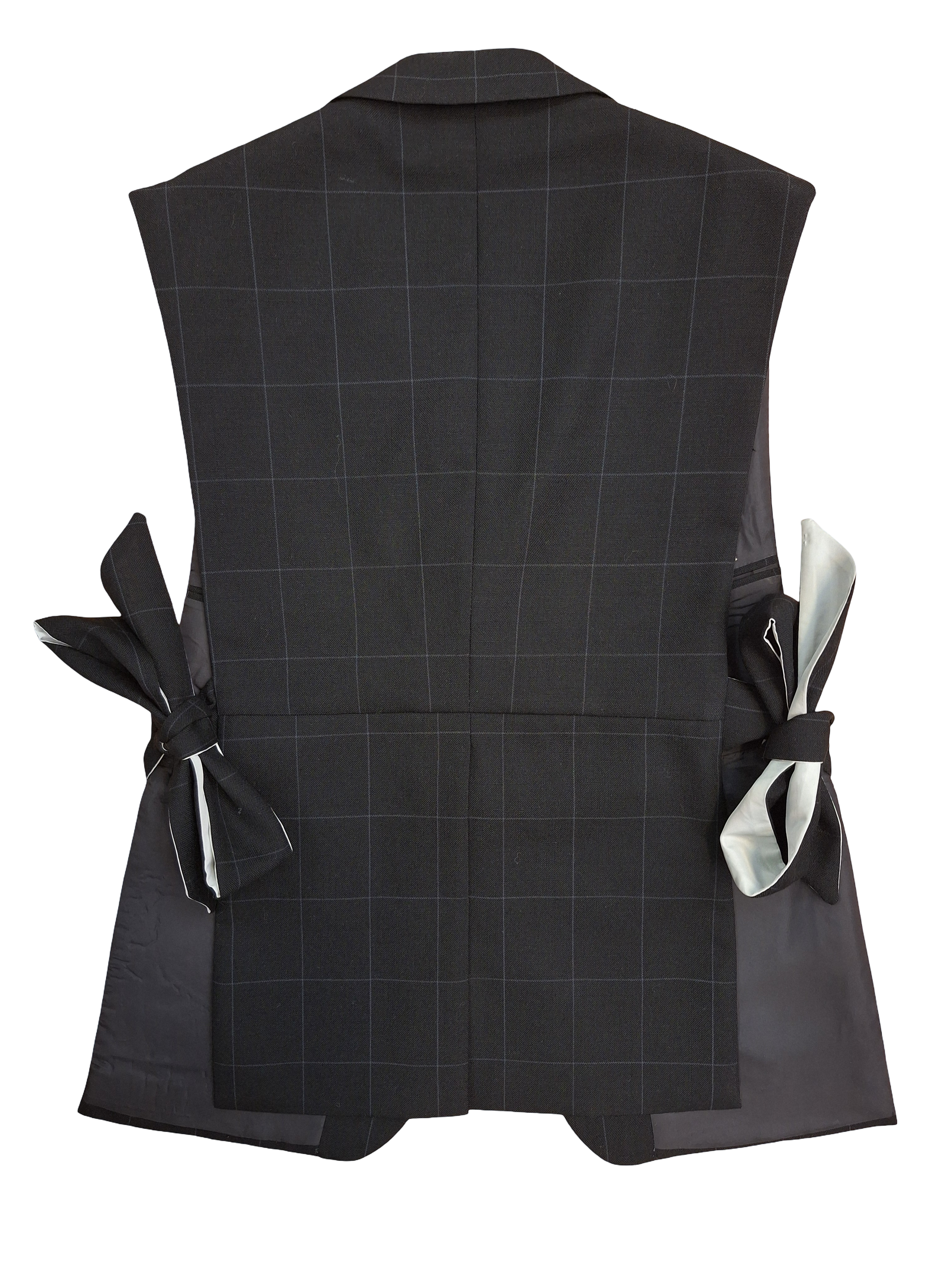 RE/Papa's Blazer à noeuds - n°77 carreaux noir