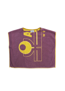 RE/Terry / Terry pillowcase - No. 2 purple and yellow