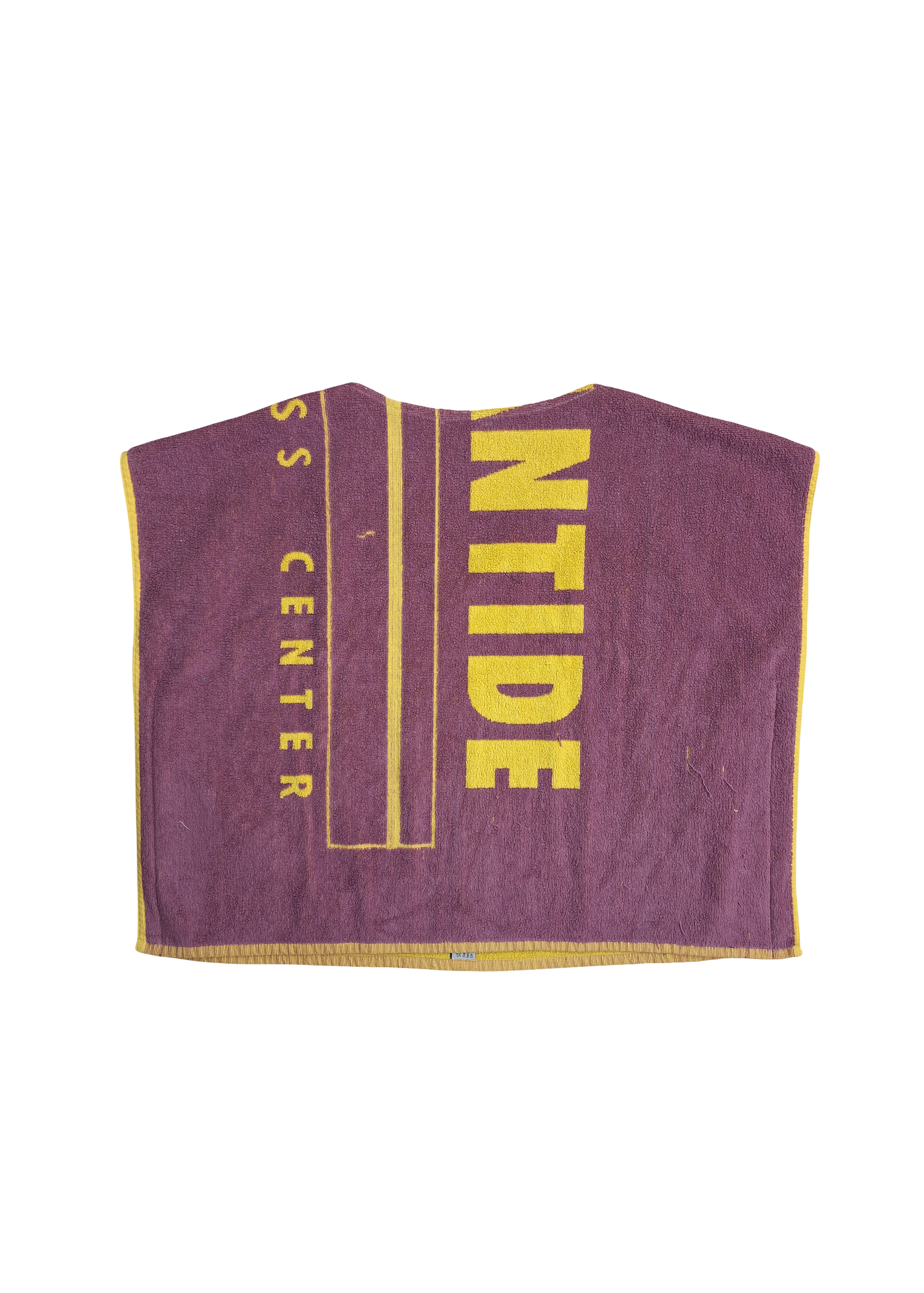 RE/Terry / Terry pillowcase - No. 2 purple and yellow